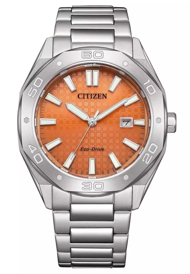 Buy Citizen Citizen Eco-Drive Orange Dial Stainless Steel