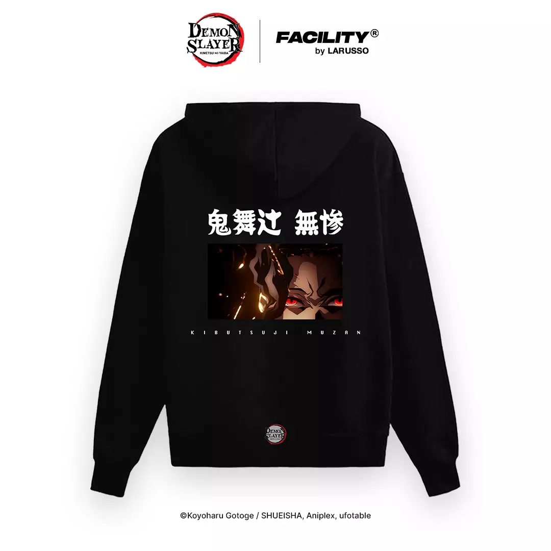 FACILITY Demon Slayer - Kibutsuji Muzan Hoodie - Black