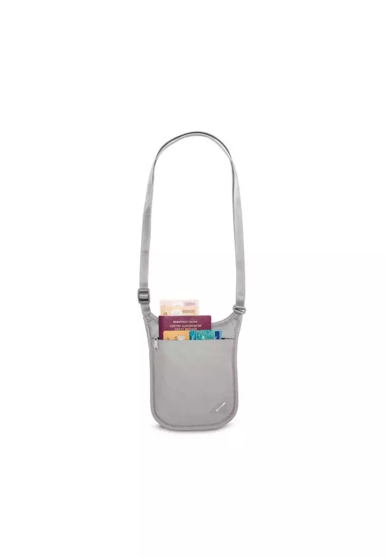 Pacsafe Coversafe V75 RFID Blocking Neck Pouch (Grey)