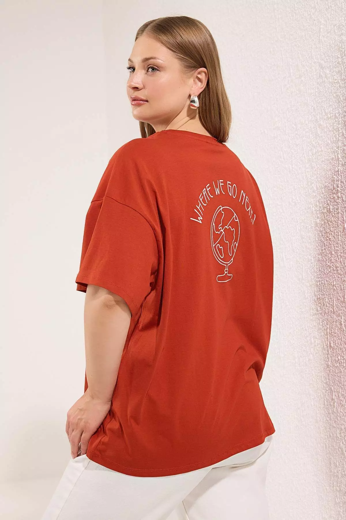 Plus Size Cotton Graphic T-Shirt