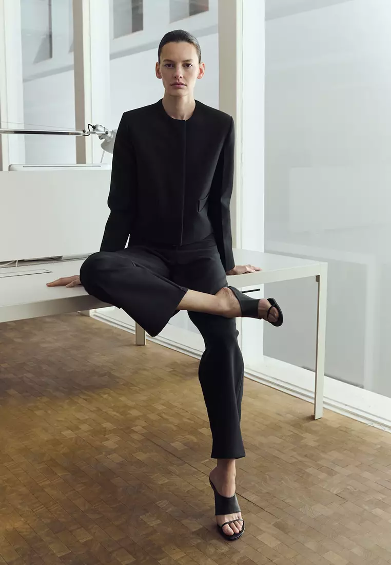 Mid-Rise Suit Trousers