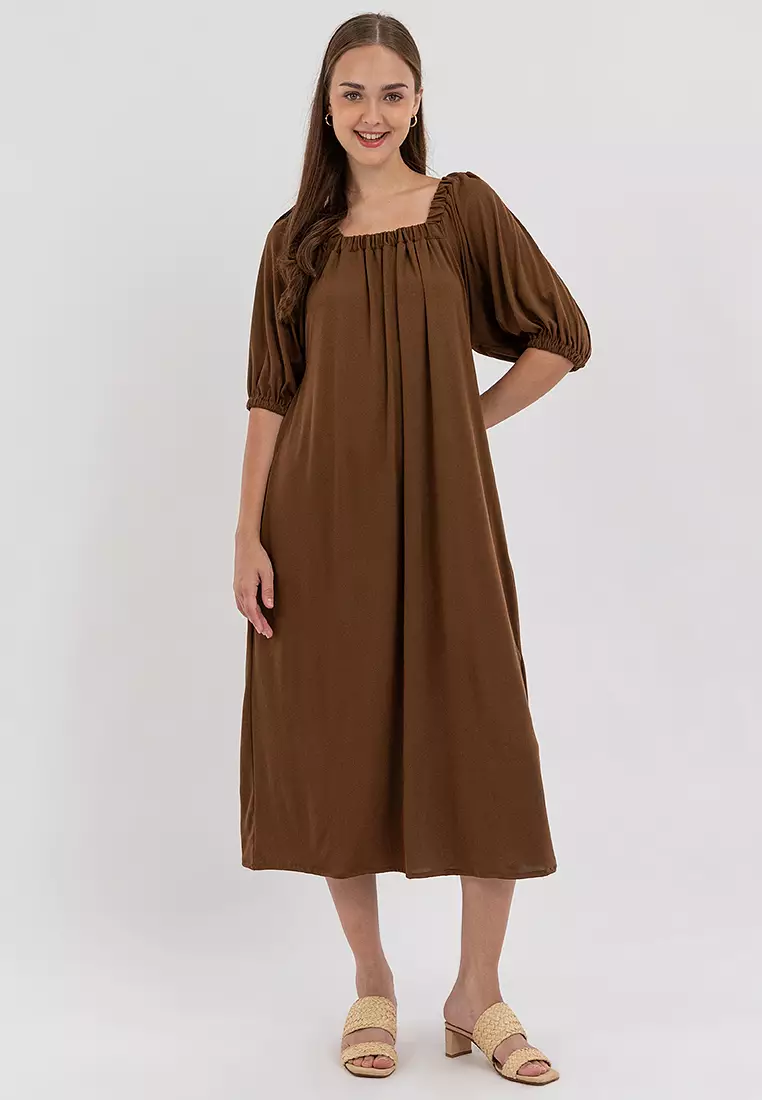 Martha Square Neck Dress