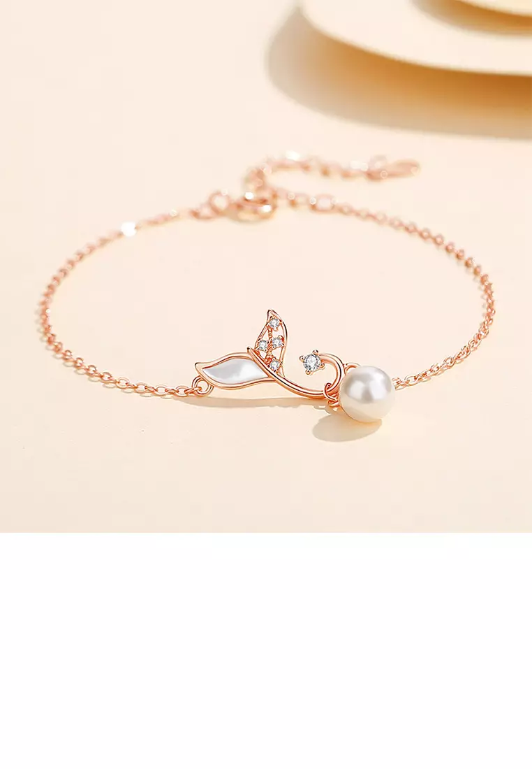 Buy Mooclife 925 Sterling Silver Plated Rose Gold Fashion Simple