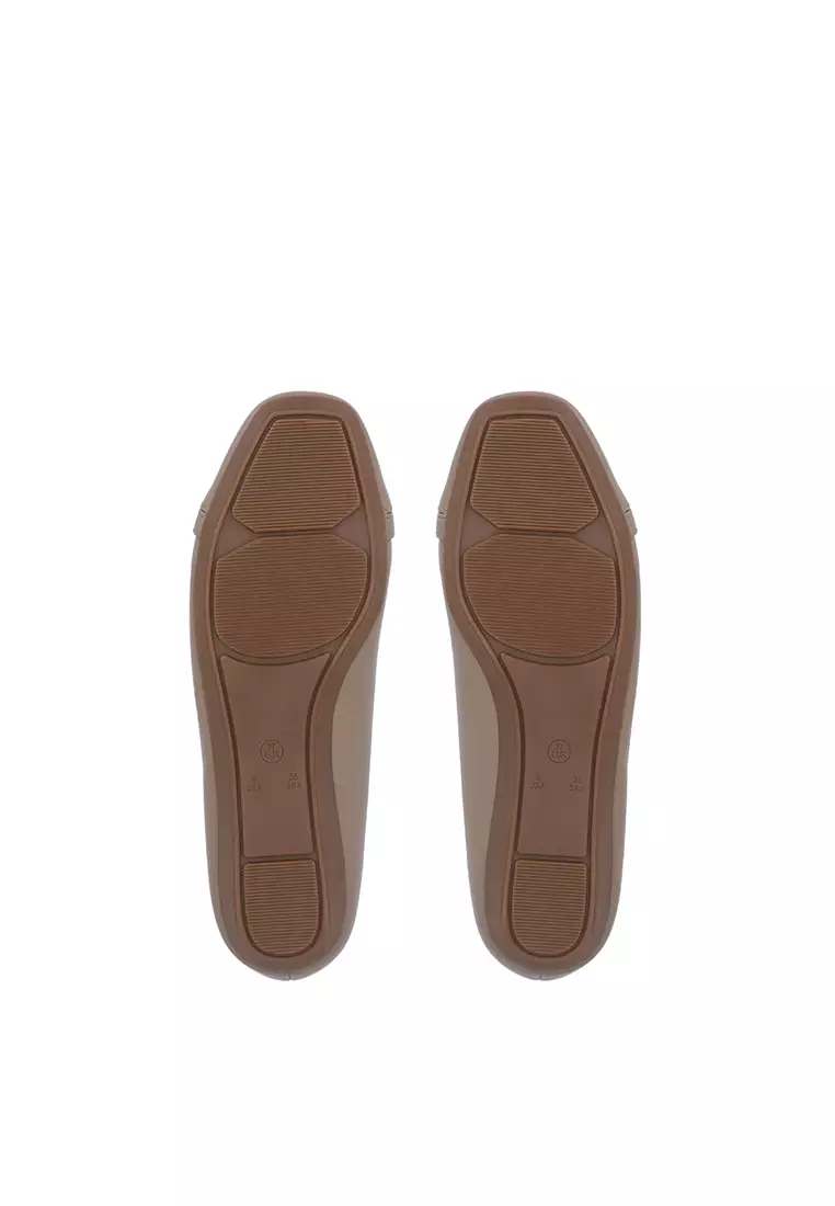 Khaki Lila Bow Pumps