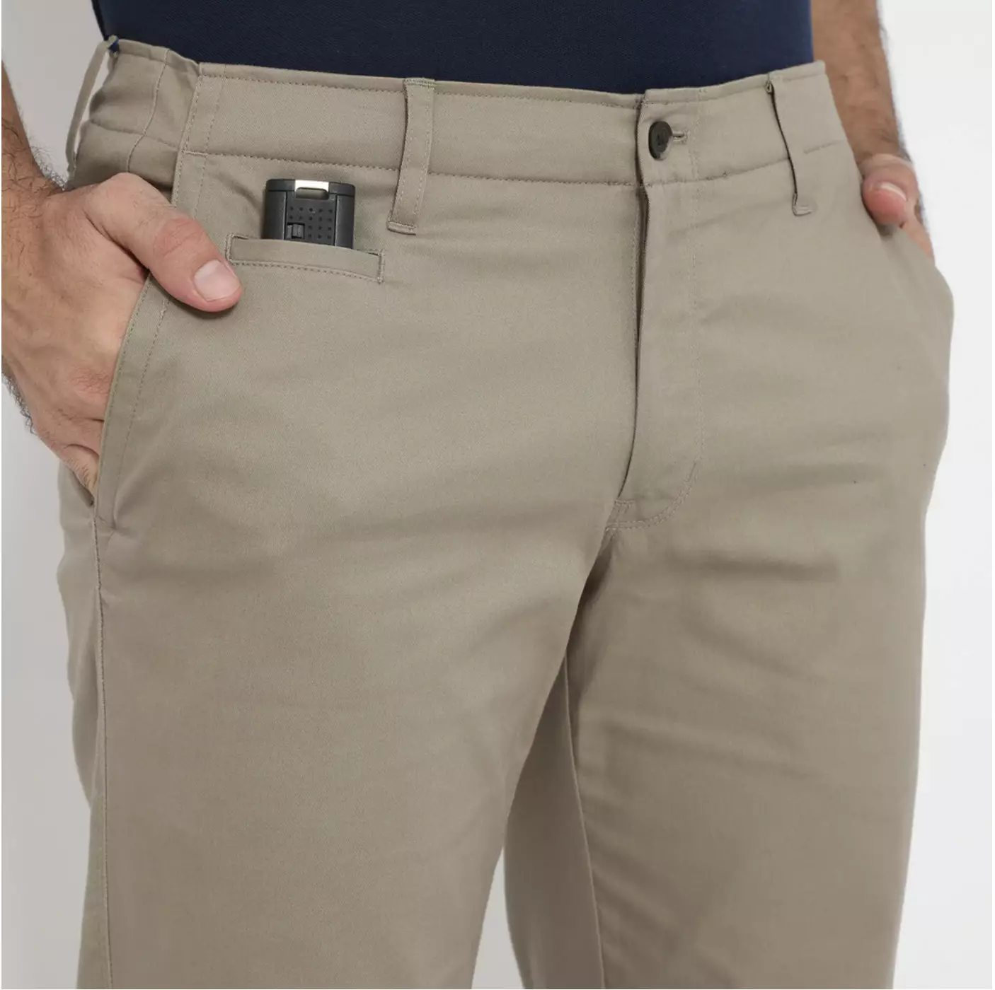 Jack Nicklaus Amadeus Celana Panjang Pria Regular Fit Taupe Warna Taupe