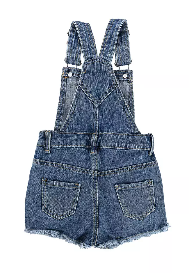 Baby sales denim rompers