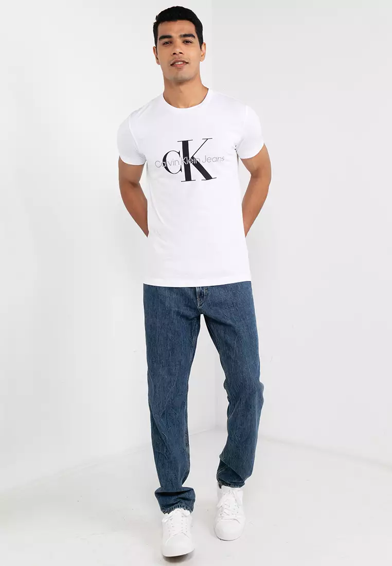 Buy Calvin Klein Core Monologo Slim Tee - Calvin Klein Jeans 2024 ...