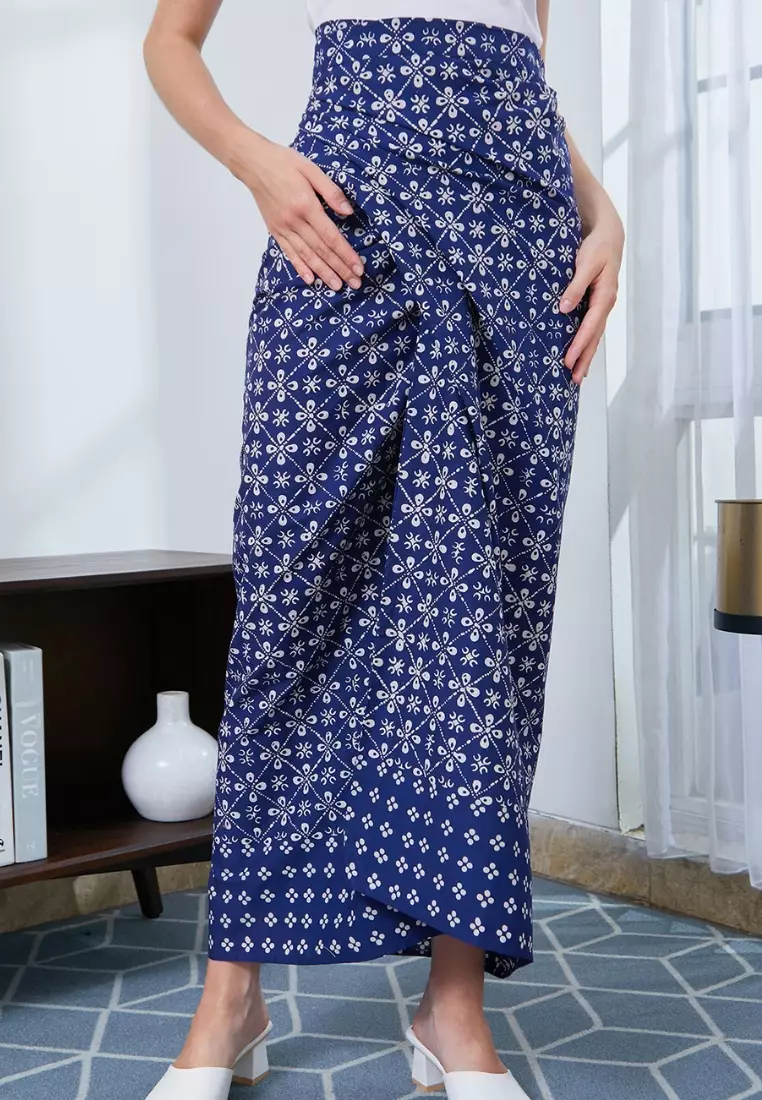 Nayara Rok Batik Naura Biru