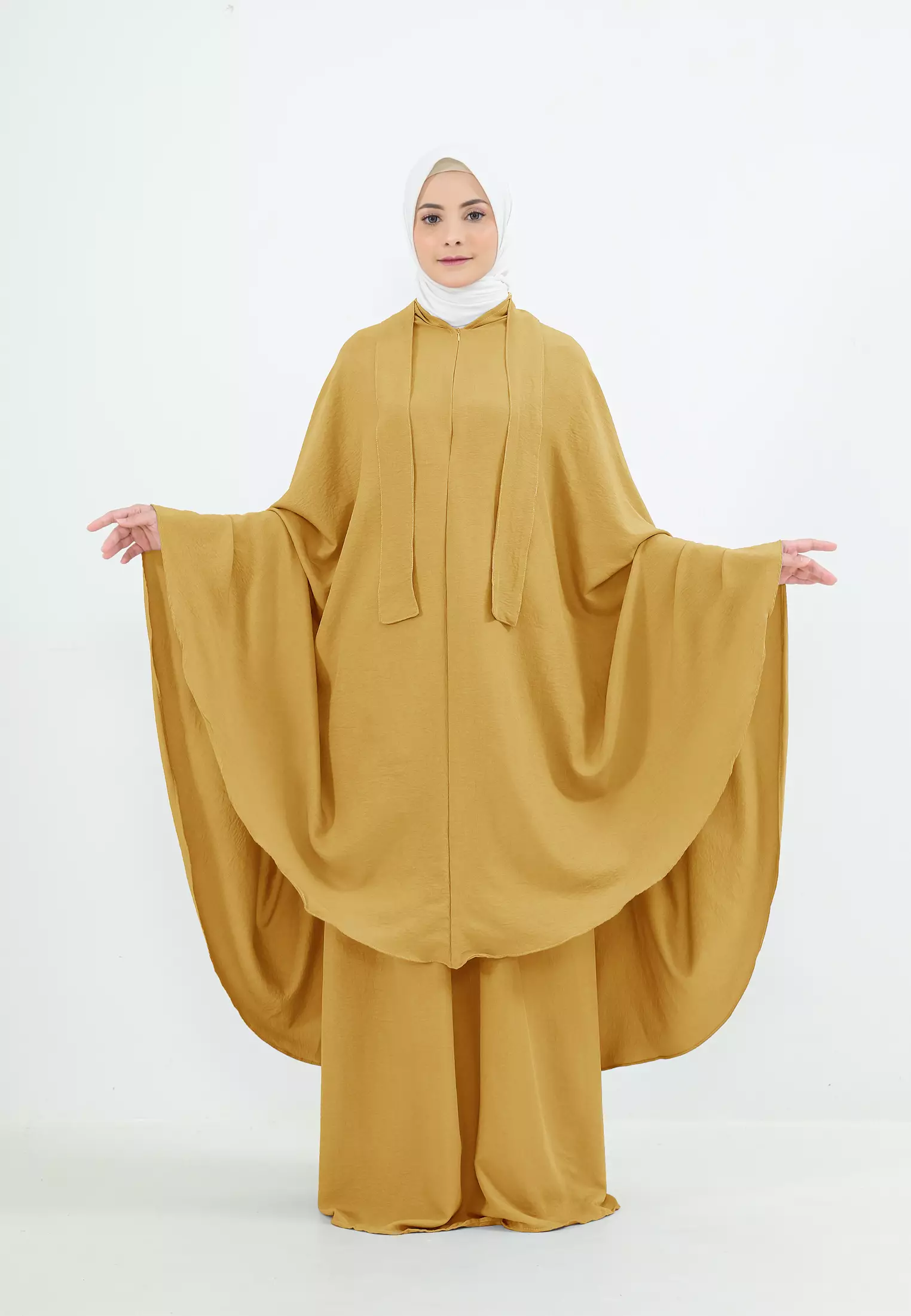 Medina Prayet Set | Mukena Tali Bandana - Yellow Banana