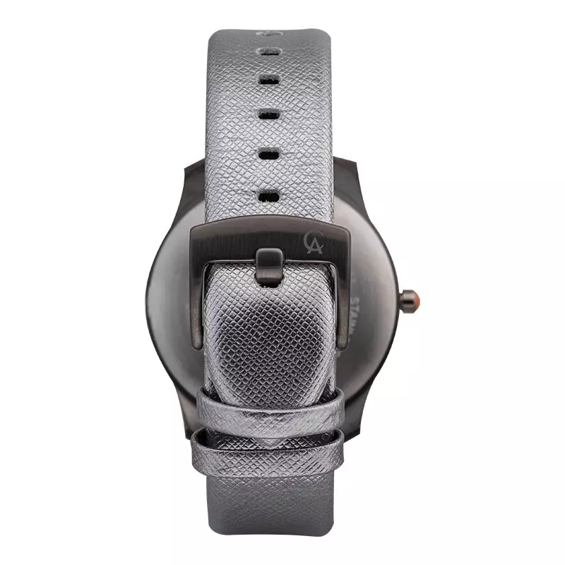 Jam Tangan Pria Alexandre Christie Signature AC 8532 MH LIGSL Watch Yellow Dial Silver Leather Strap