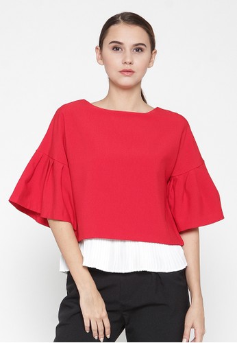 Nadya Layer Top Red