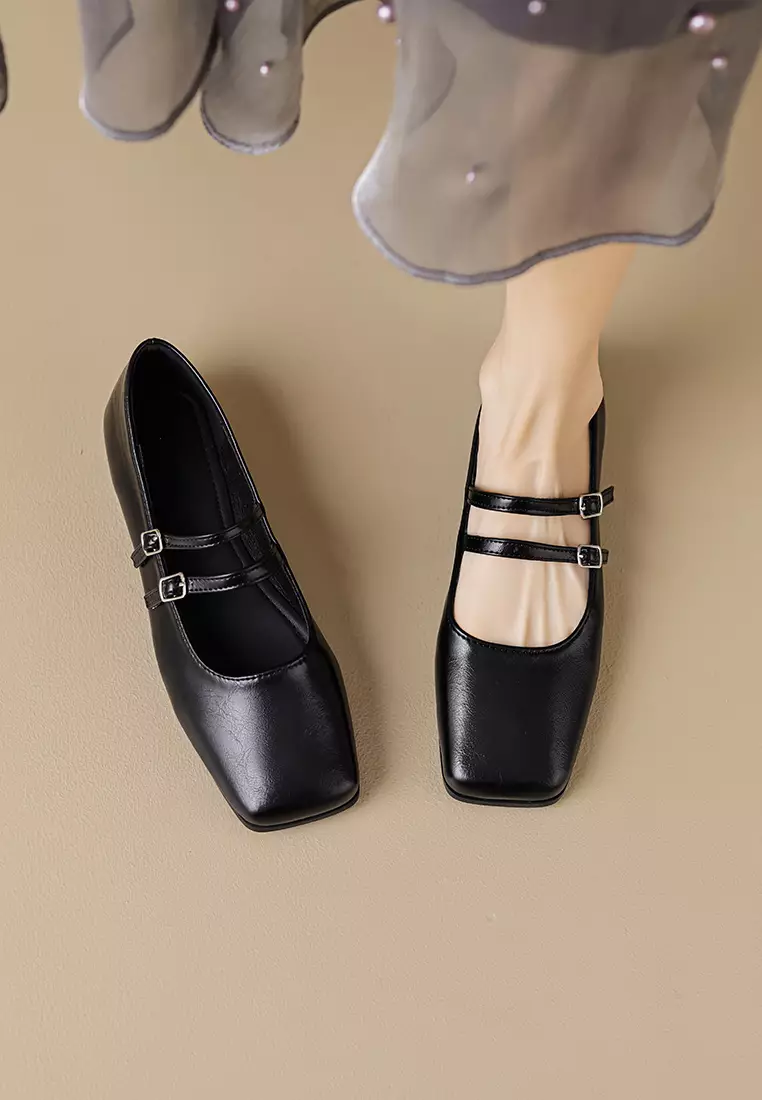 Double Strap Mary Jane Shoes WW8393-1