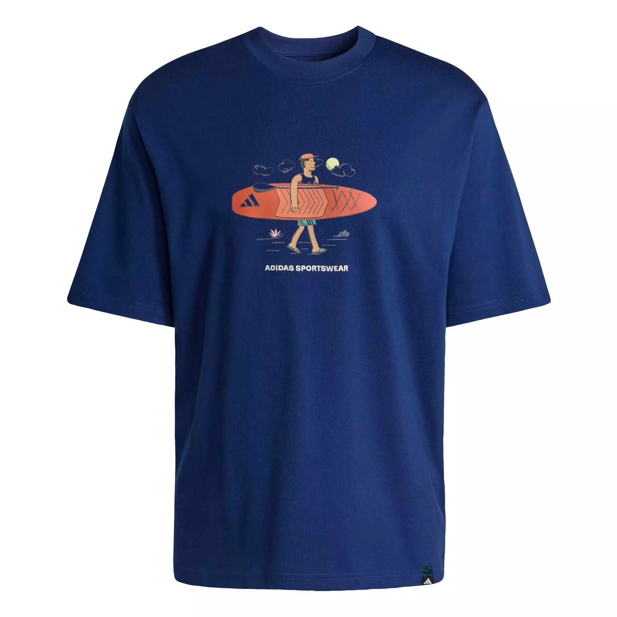 Lifestyle DOODLE STAND-UP PADDLE GRAPHIC T-SHIRT Men Blue KB4902
