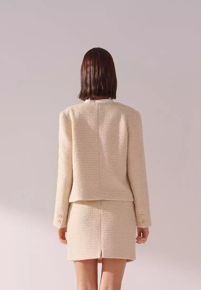 Blanched Almond Tweed Jacket