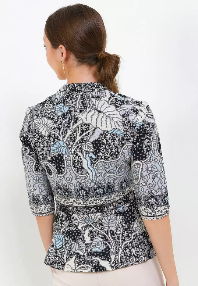 Blouse Batik Daun Waru