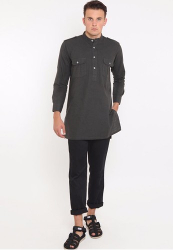 Jual ZAYIDAN Baju  Koko  Pria Muslim Zayidan Qoshim Abu 