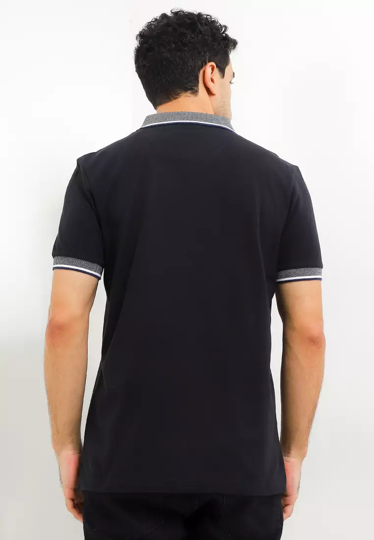 Mailer Stripe Flatknit Polo Shirt