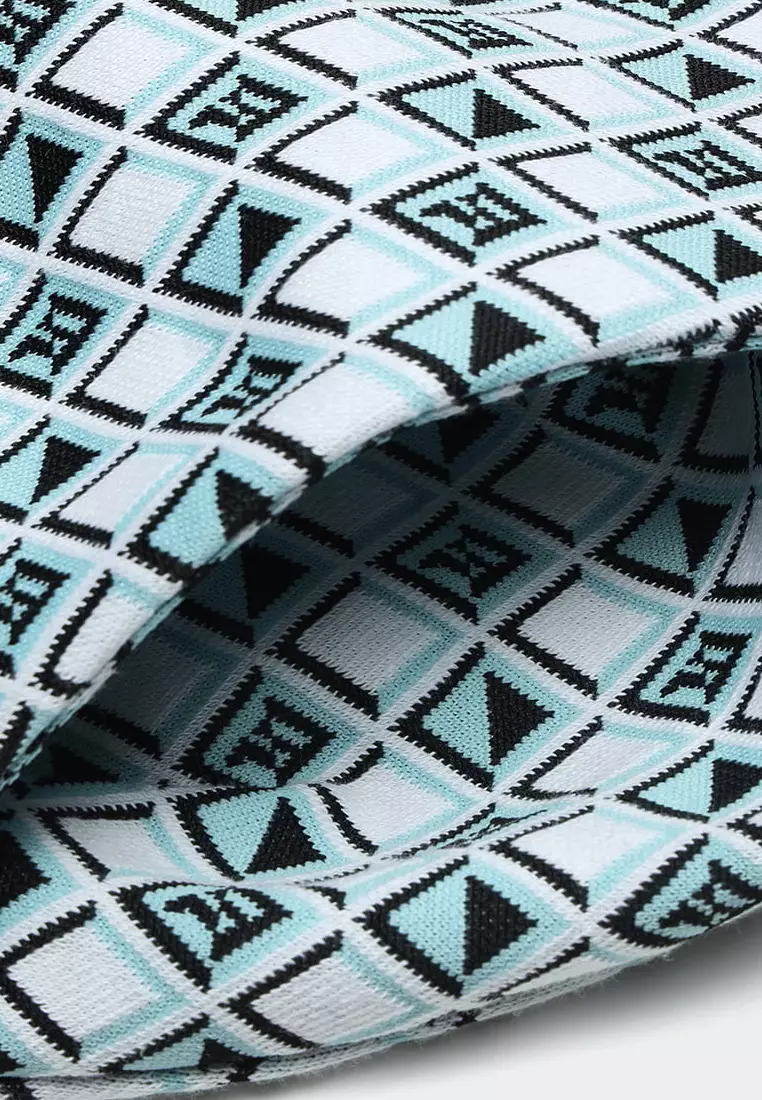 FILA CORE WHITE LINE EMERALD Women's Knit Pants in Full Print