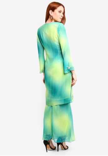 Buy Kurung Ziziana from Amin jauhary in Yellow at Zalora
