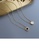 Glamorousky white Fashion Simple Plated Gold 316L Stainless Steel Roman Numeral Geometric Round White Shell Pendant with Necklace BEFD0AC89FCF9EGS_3