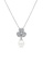 SO SEOUL white and silver Everleigh Flower Petal Diamond Simulant Stud Earrings and Necklace Set 15829AC8D616D2GS_2