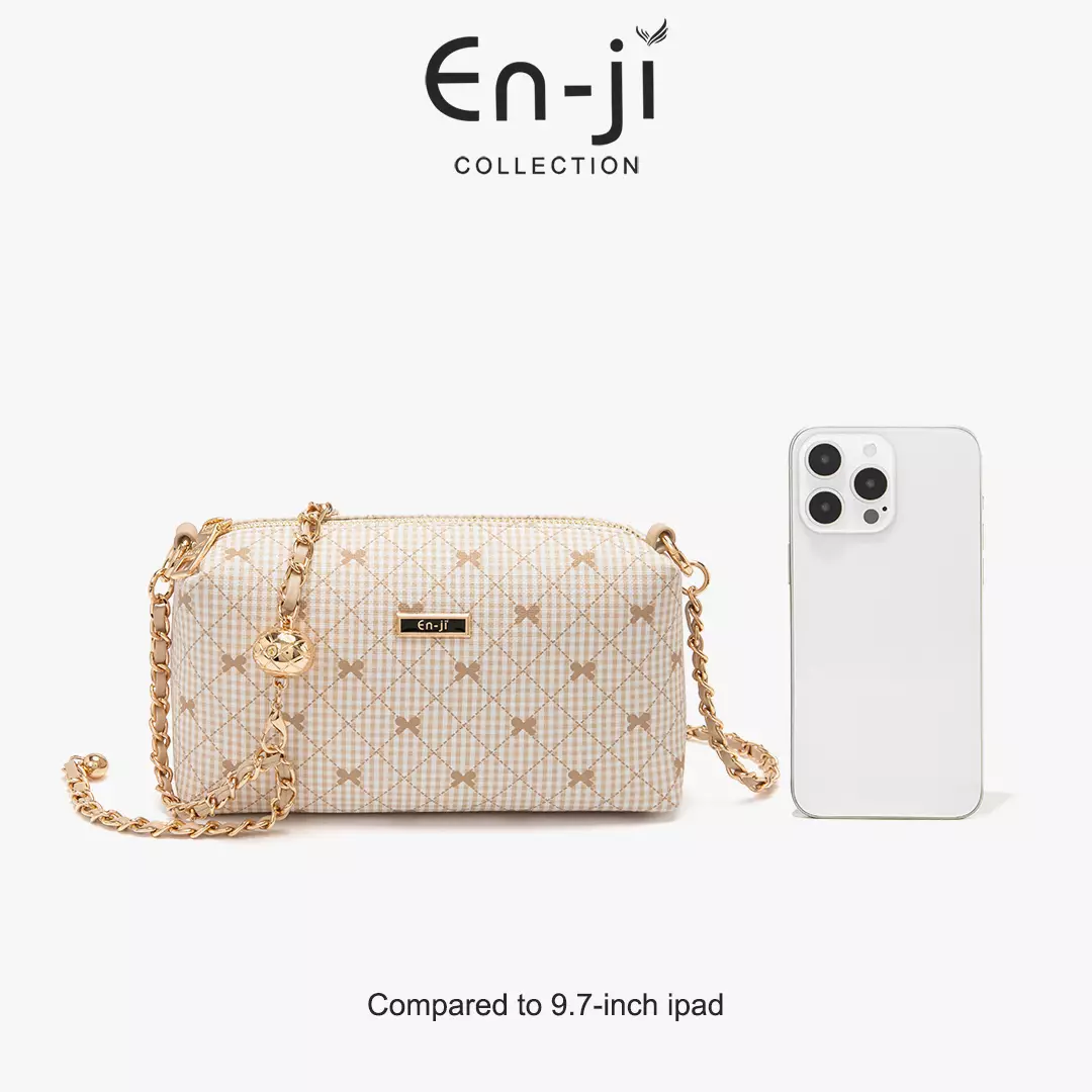 En-ji Kimran Slingbag Wanita Warna Cream