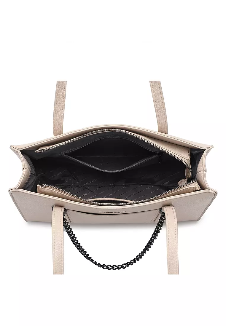 Women's Tote Bag / Shoulder Bag (Tas Tote Wanita / Tas Bahu Wanita) - Krem
