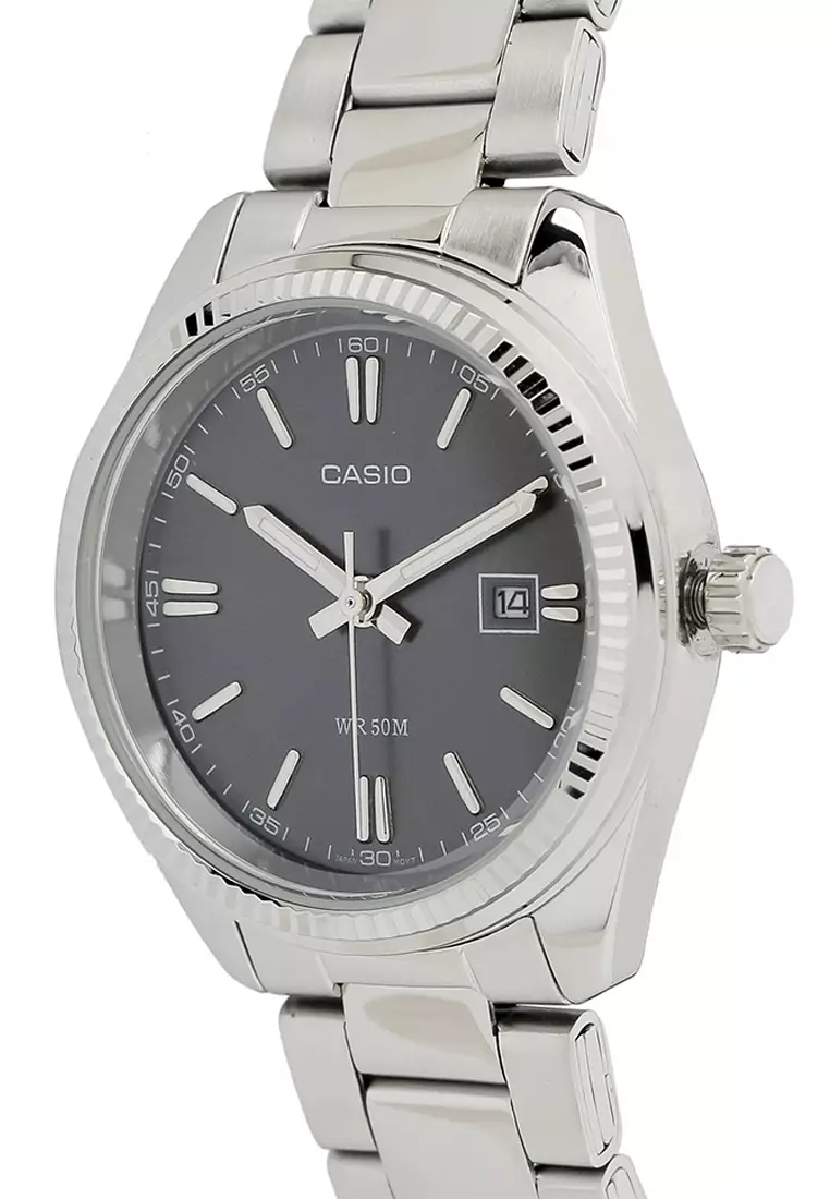 CASIO Women LTP-1302D-1A1VDF Silver Black
