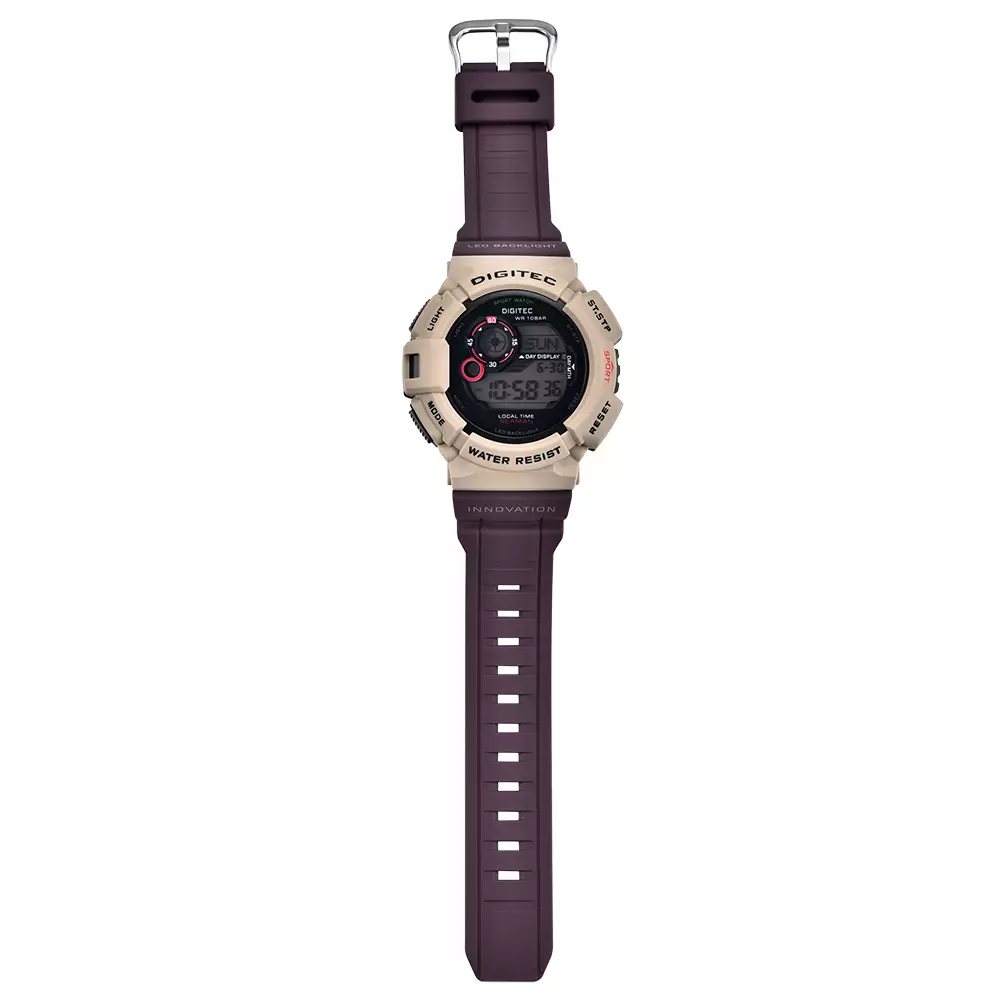 DIGITEC Jam Tangan Digital Pria DG-5028T Water Resist - CH4W Cream