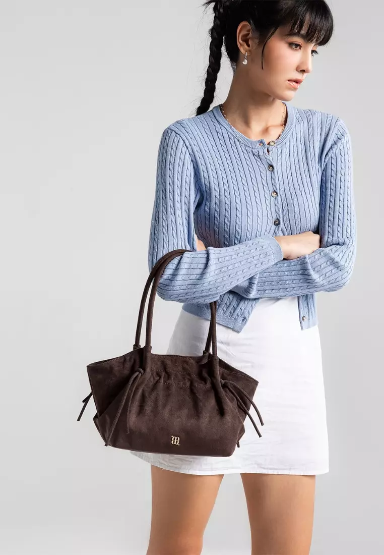 Mandu Mini Bag Suede - Espresso