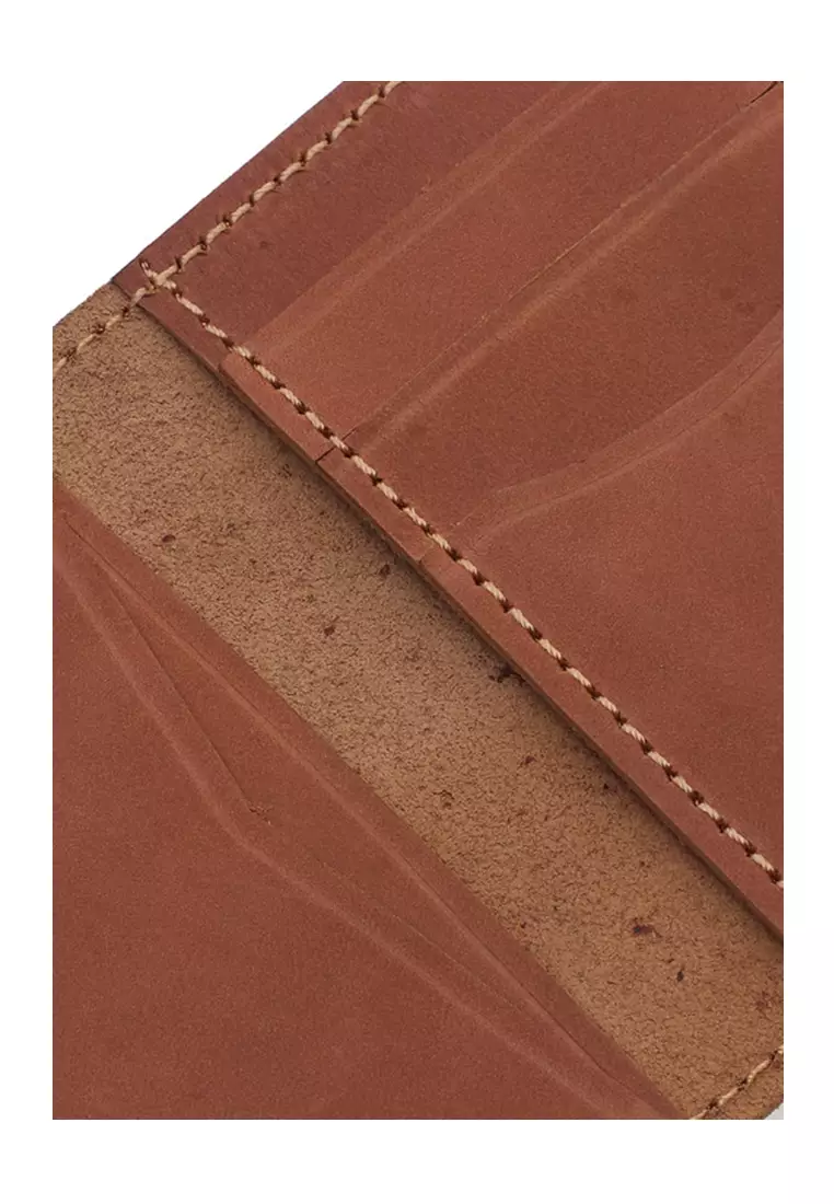 Zackly Card Holder Wallet kartu Many Slot Handmade Material Genuine Leather 05 ORIGINAL - Brown Tan