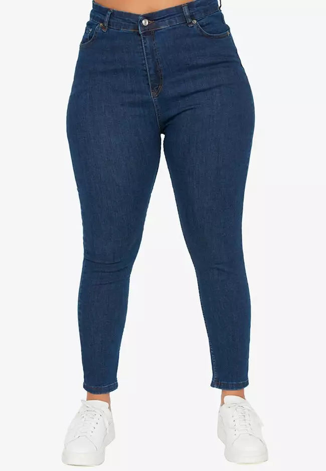 Buy Trendyol Plus Size High Waist Skinny Jeans 2024 Online