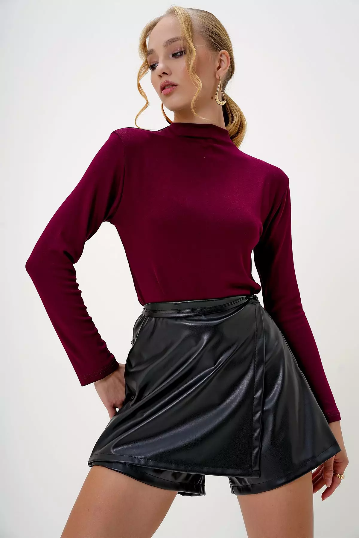 Mock Neck Top