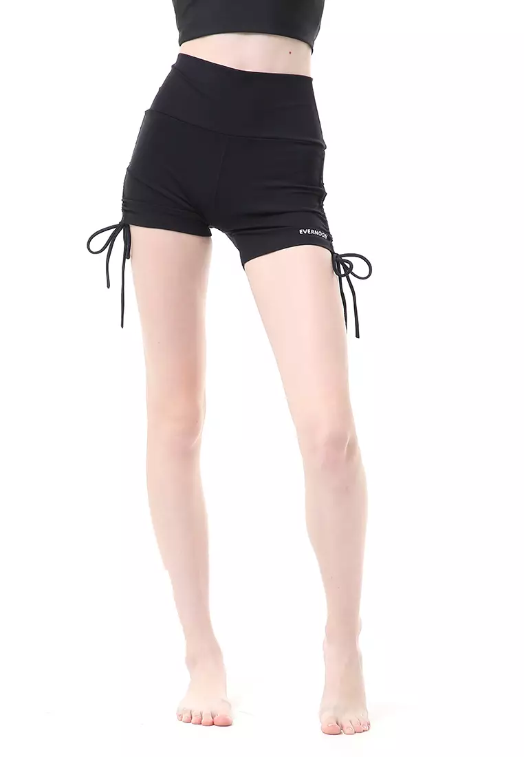 Gazala Celana Pendek Yoga Bawahan Wanita Relaxed Fit - Black