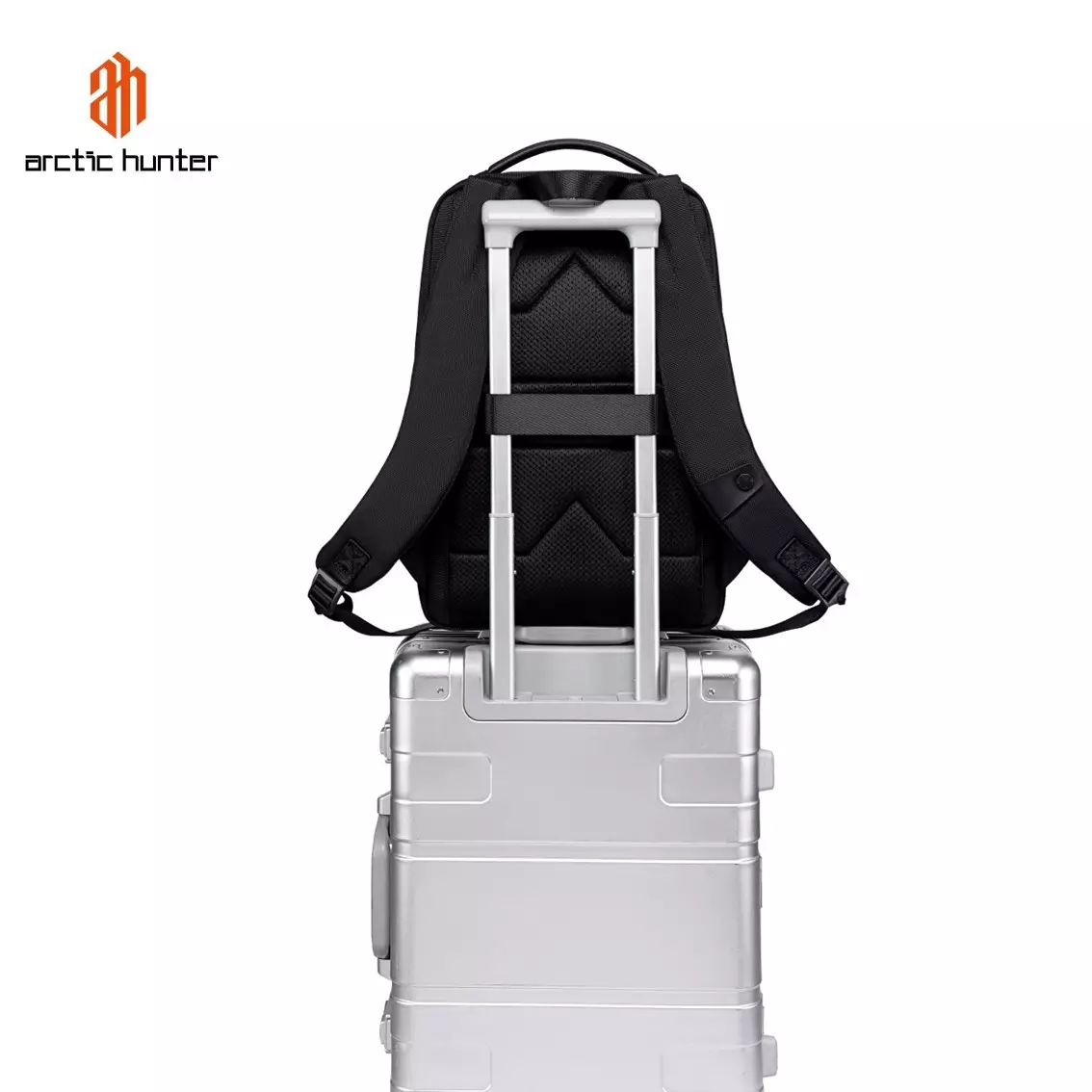 Arctic Hunter B00690 Tas Backpack Laptop Ransel Kerja Kantor Kasual 15.6 Inch- GREY