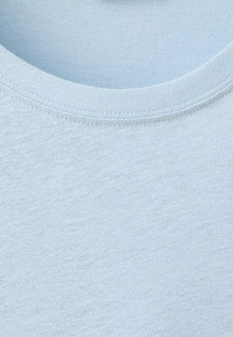 Slim Fit Linen-Blend T-Shirt