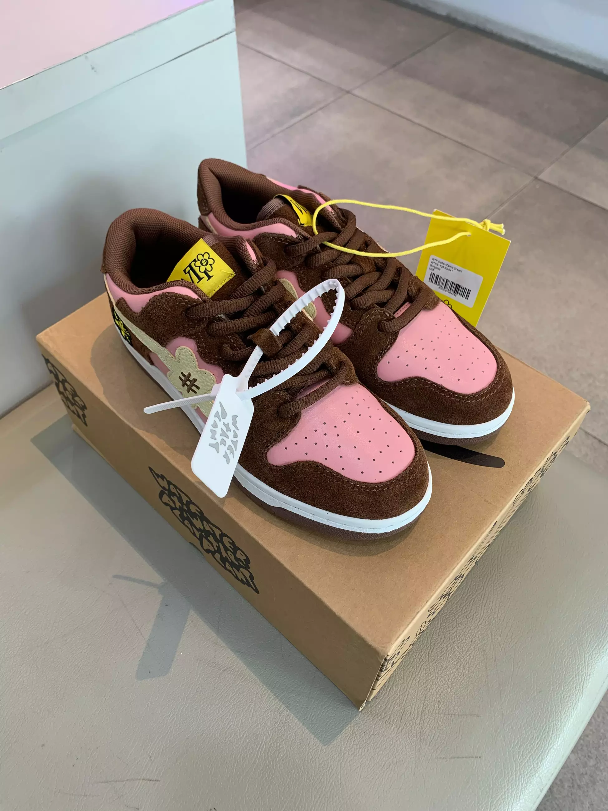 WATER THE PLANT WTP \"Cotton Candy\" Pink Brown スニーカー COTTON CANDY