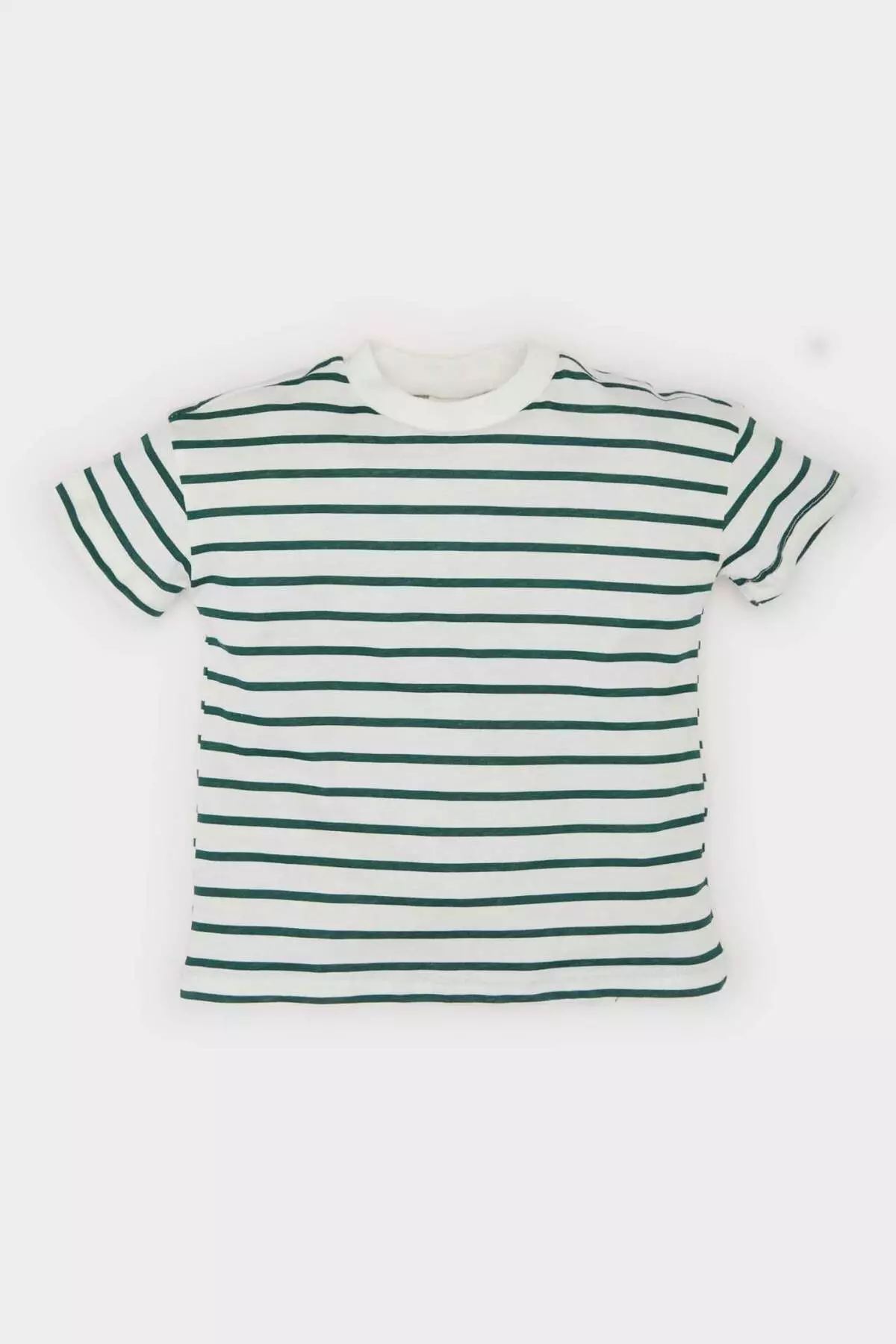 Baby Boy Crew Neck Striped Short Sleeve T-Shirt E6740A525Sm
