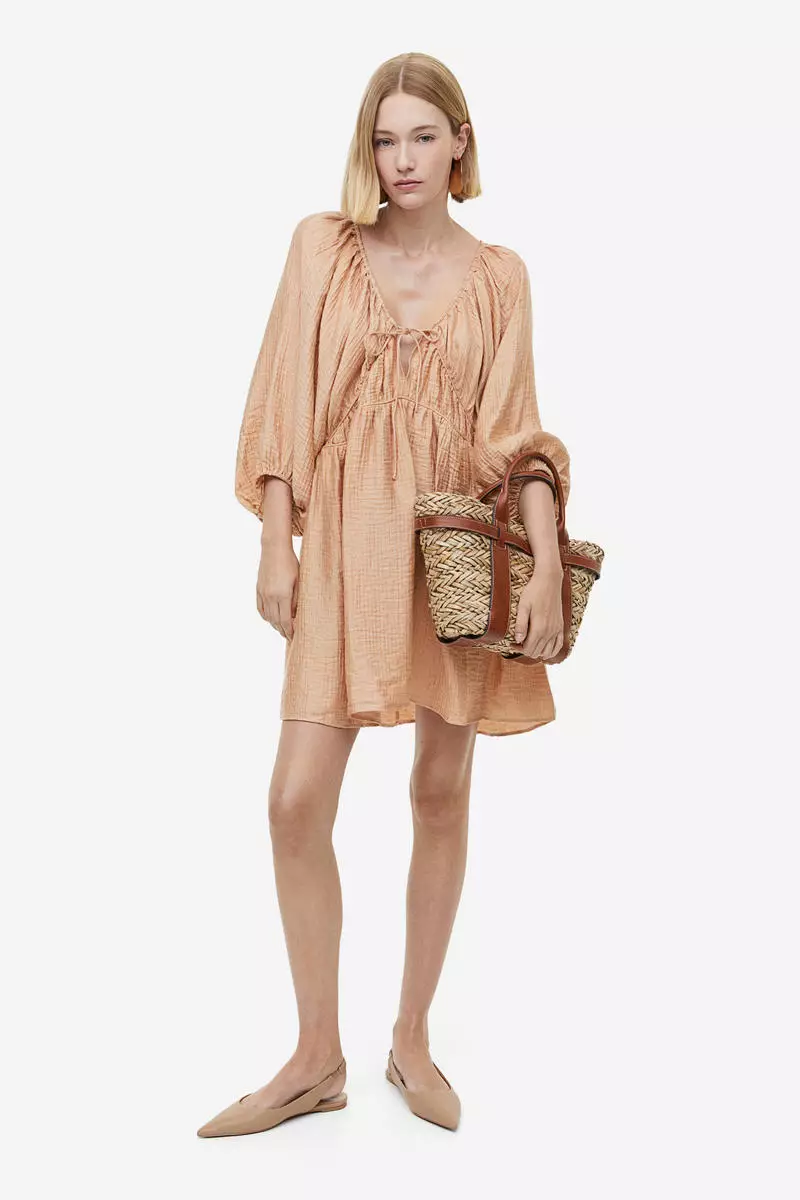 beige long bodycon dress Embellished Knitted Bodycon Dress main image 1