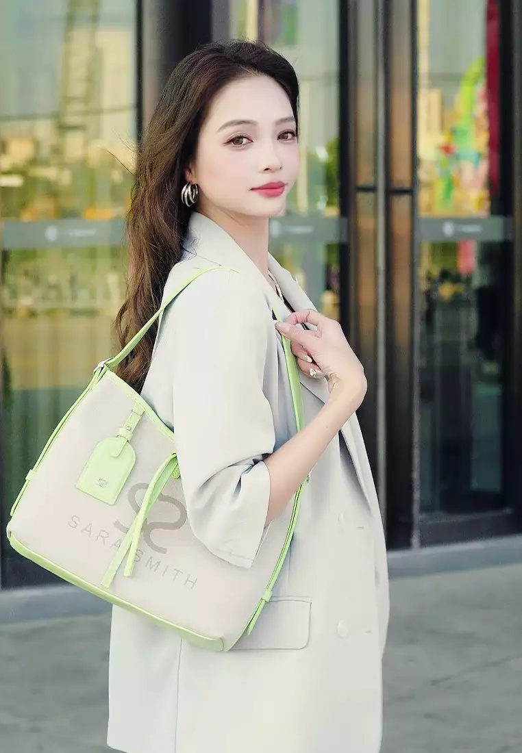 Women's Top Handle Bag / Sling Bag / Crossbody Bag - Green