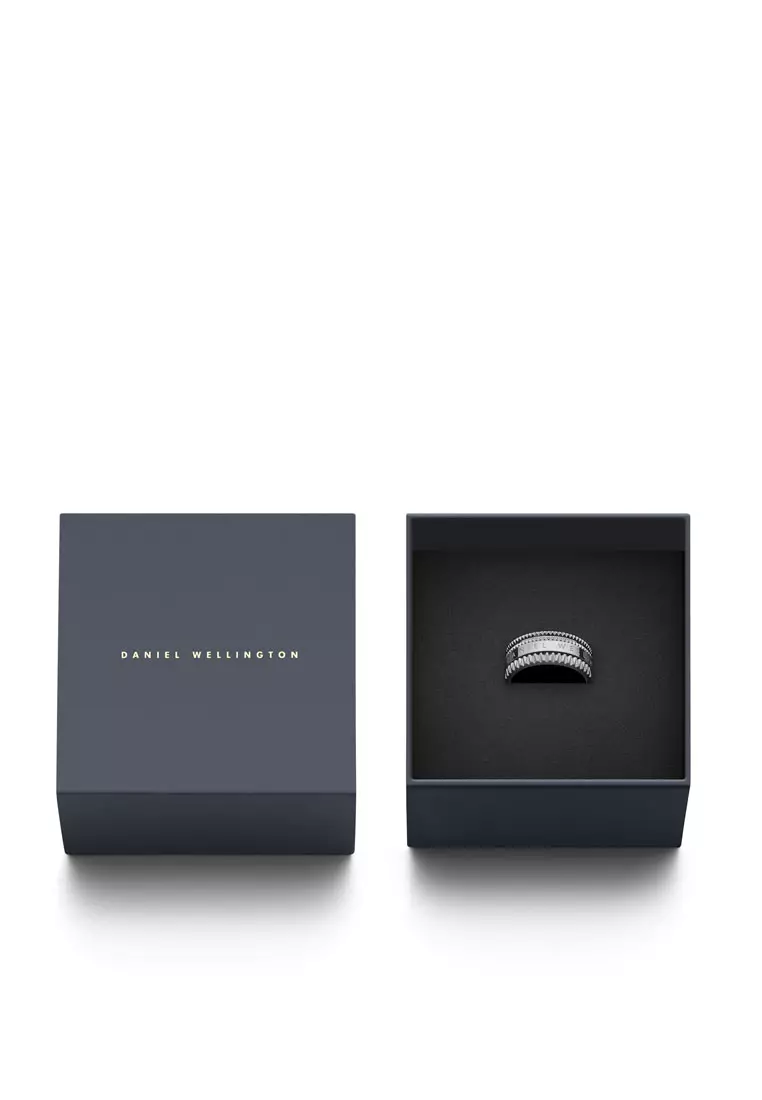 Elevation Ring Sliver - Unisex Ring - Couple Rings - Stainless steel Enamel Ring for Women and Men - DW Official