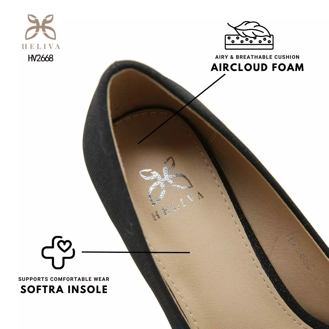 Heliva Christy High Heels Chunky Ribbon Rainbow Rhinestones sol 5.5cm HV2668