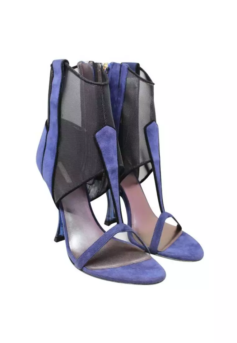 Buy Giorgio Armani Pre Loved GIORGIO ARMANI Purple Suede Mesh