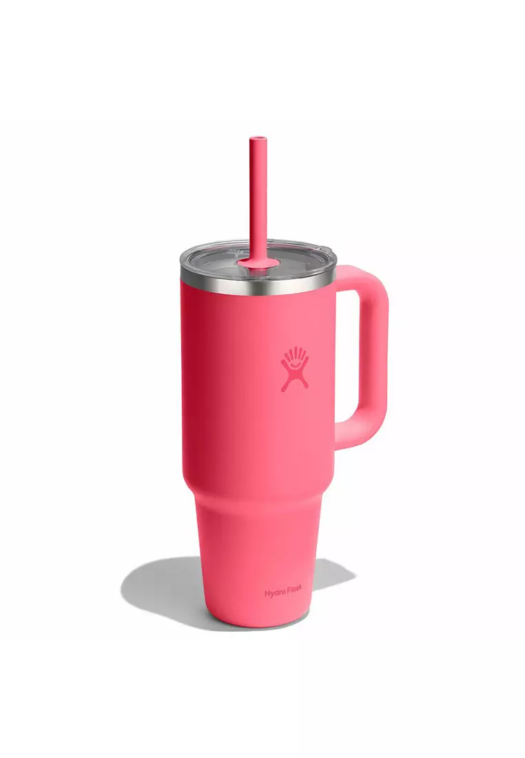 Hydro Flask All Around Travel Tumbler Clear 40 oz Popstar Pink