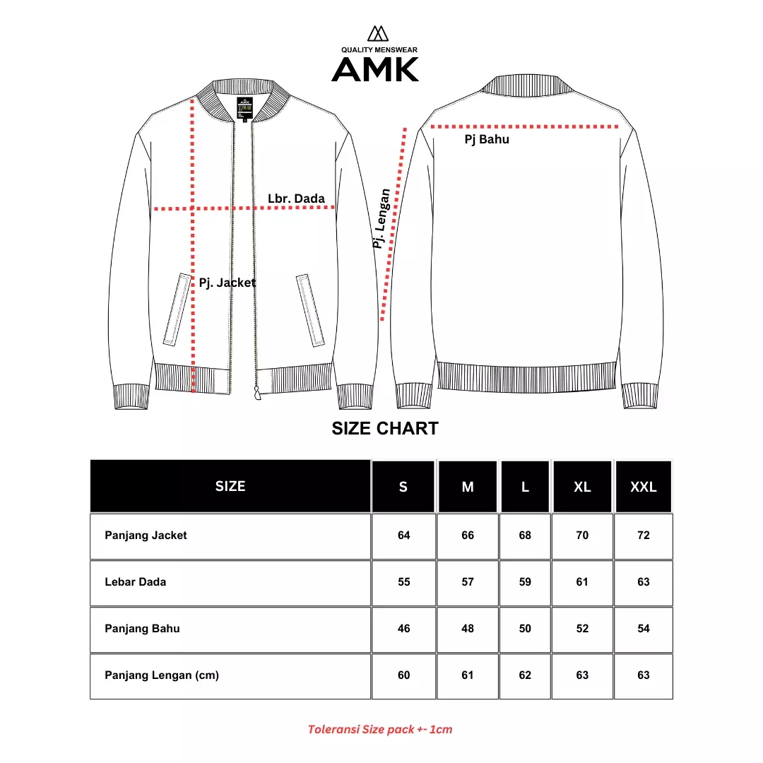 AMK Jacket Pria Bomber JC Moritz L/S Brown