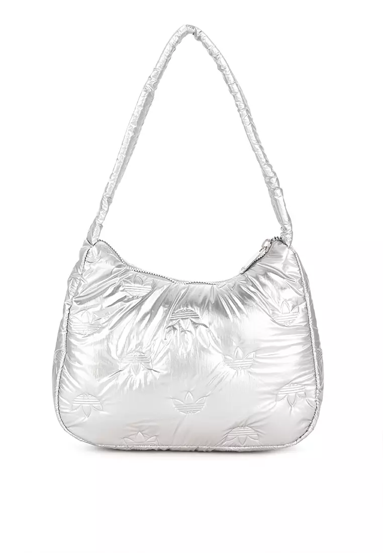 adidas Puffy Satin Mini Shoulder Bag - Silver | Women's Lifestyle | adidas  US