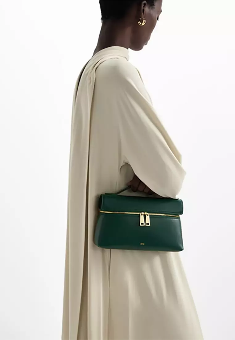 Thea Top Handle Bag - Emerald