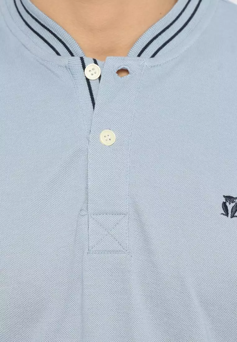 Matsuda Kaos Henley Pique Hino