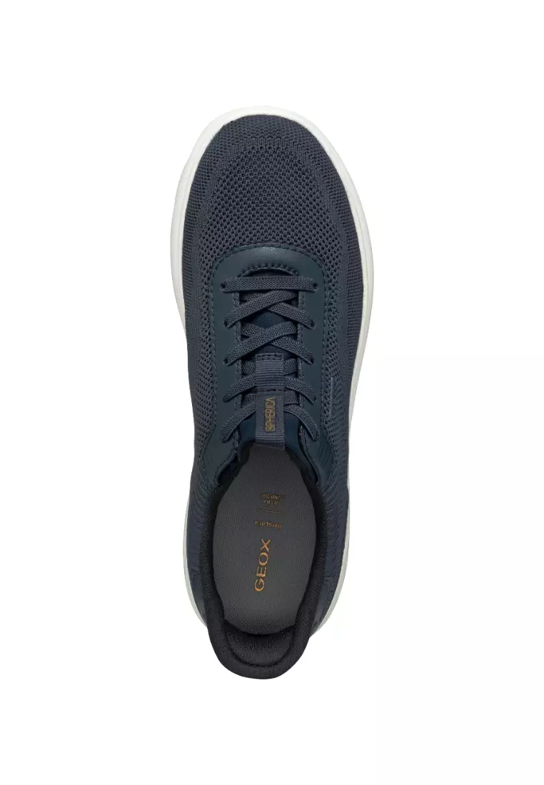 GEOX Ladies Spherica PLUS Fabric Sneakers - Navy D557MA-06KBC-C4002S5
