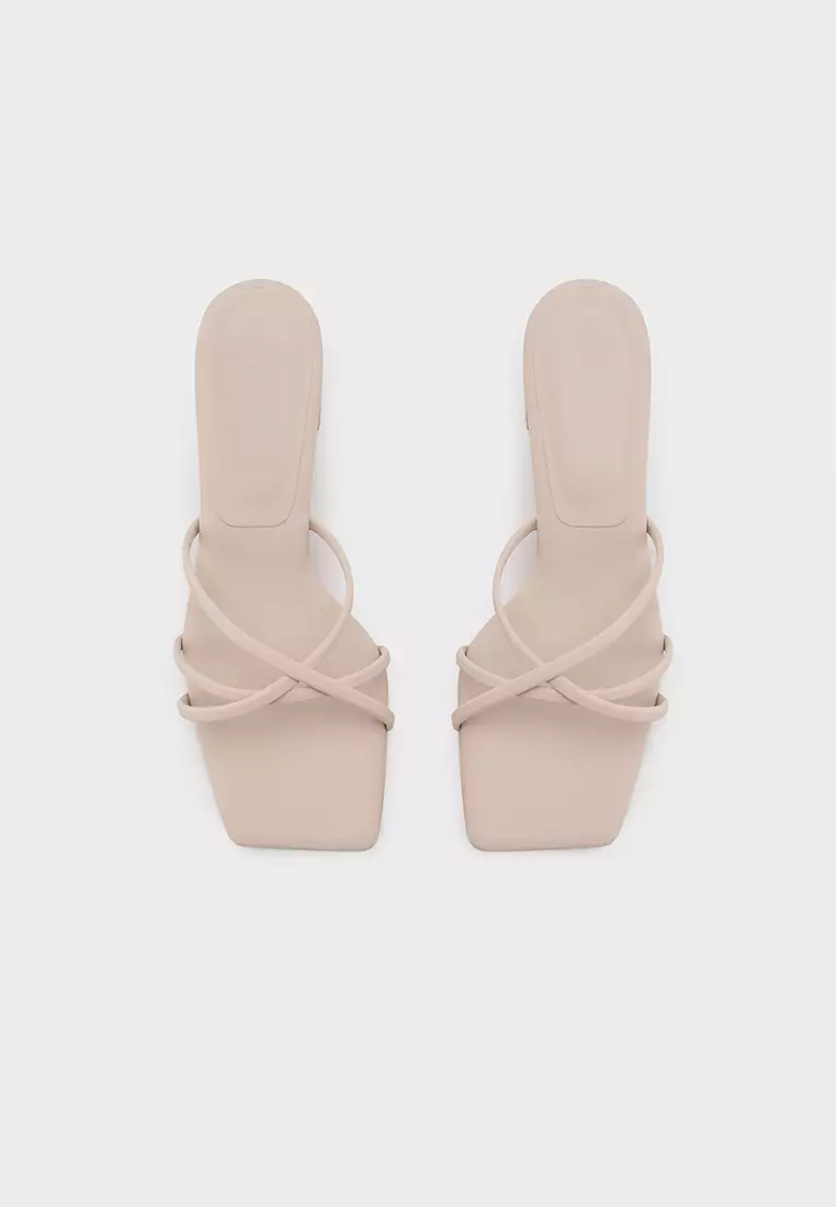 CLOUDFOAM STRAPPY BLOCK HEEL SLIDE